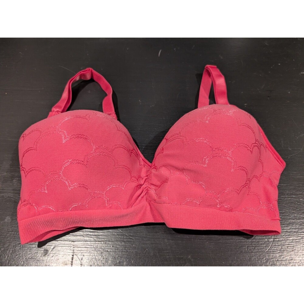Bali 3550 Comfort Revolution Convertible Straps Wireless Bra 36D Pink